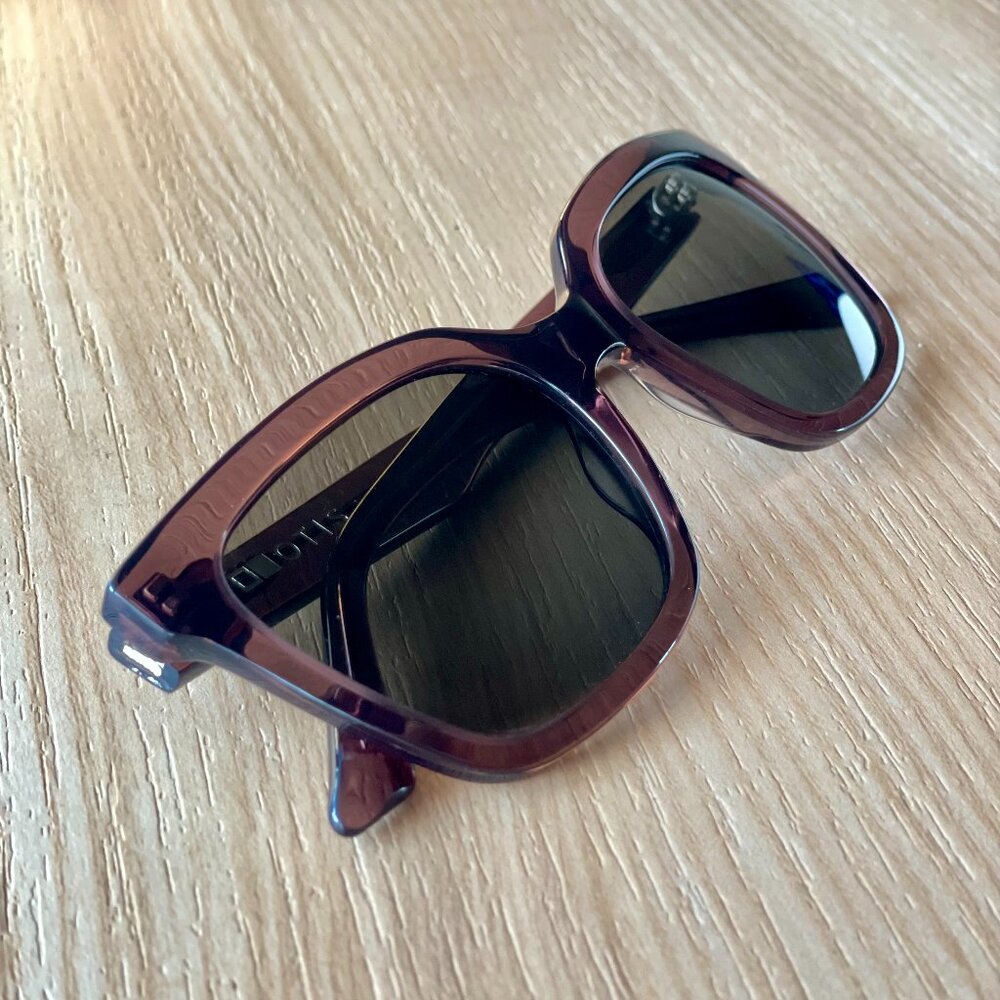 OTIS Women’s Square Sunglasses in Deep Burgundy